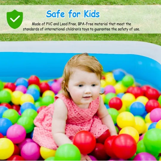 Inflatable Family Swimming Pool With Kids Ball Play Center