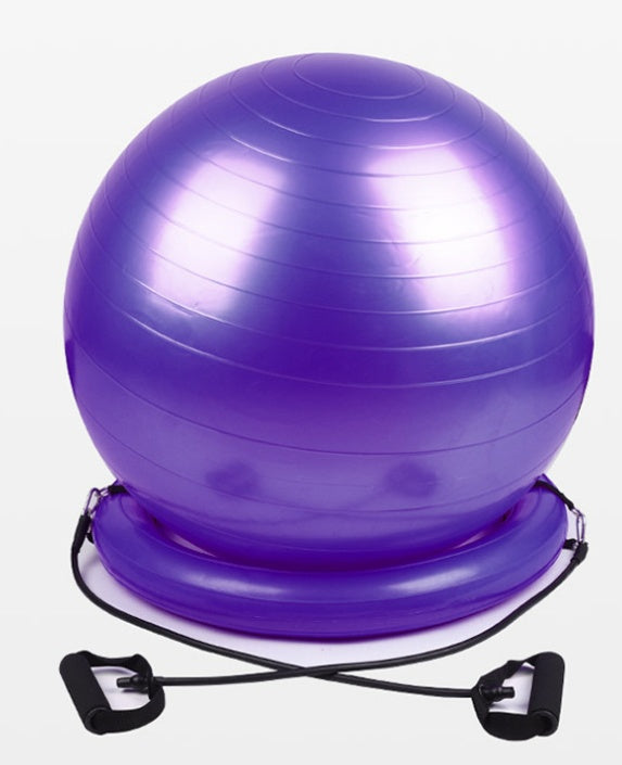 Explosion-Proof Yoga Ball With Stable Fixed Base