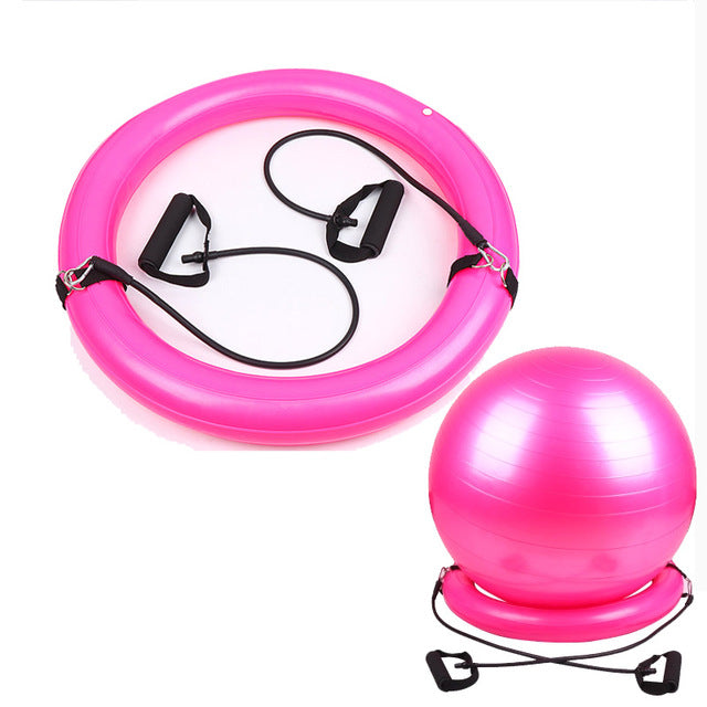 Explosion-Proof Yoga Ball With Stable Fixed Base