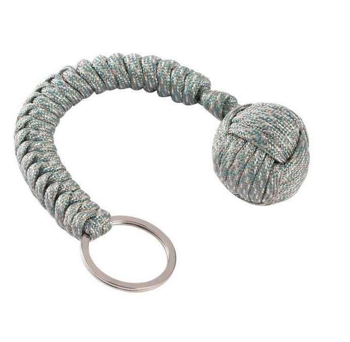 Outdoor Seven-Core Survival Rope Keychain With Steel Ball