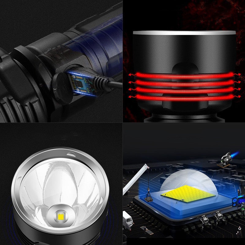 Strong Light Flashlight Rechargeable Ultra-Bright