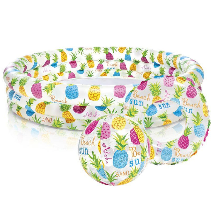 Inflatable Baby Pool With Ocean Ball Toy Set
