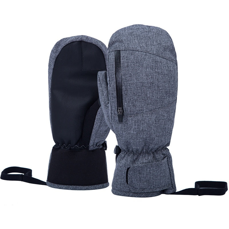 Snowboard Waterproof Touch Screen Inner Five Finger Warm Gloves