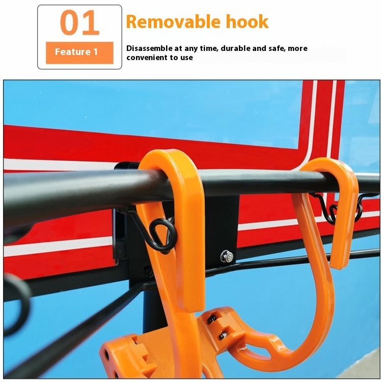 Outdoor Basketball Hoop with Ball Return Training Aid
