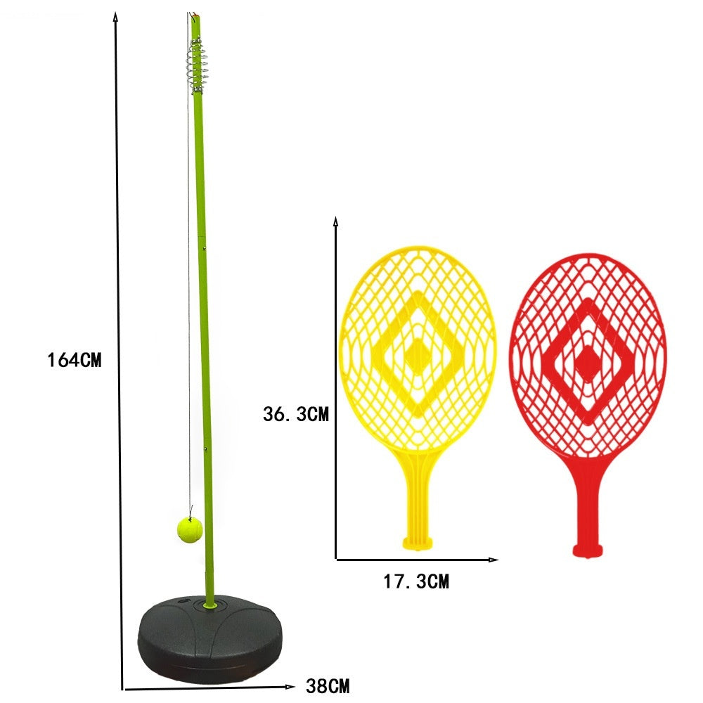 Single Tennis Trainer With Rope Rotating Tennis Rackets Outdoor Tennis Set