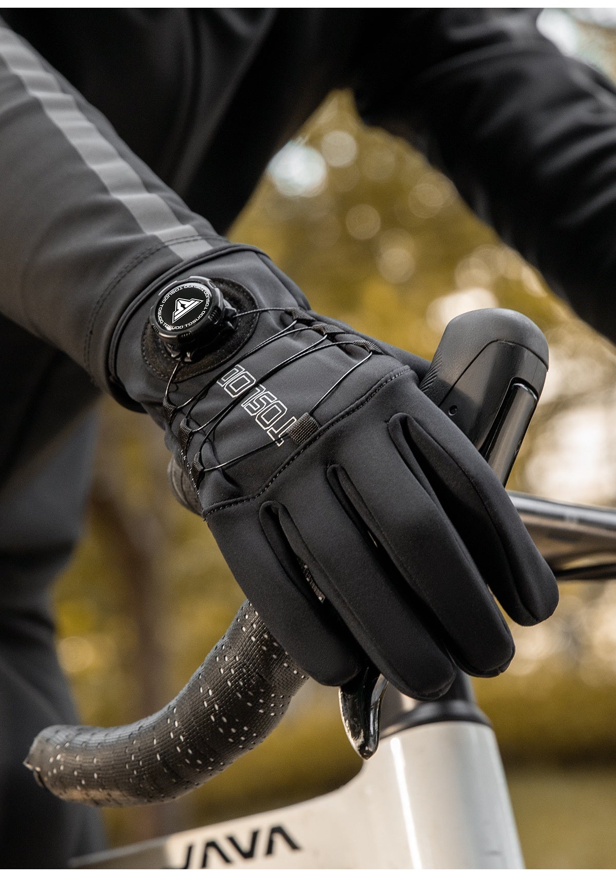 Bicycle Electric Bike Long Finger Riding Gloves