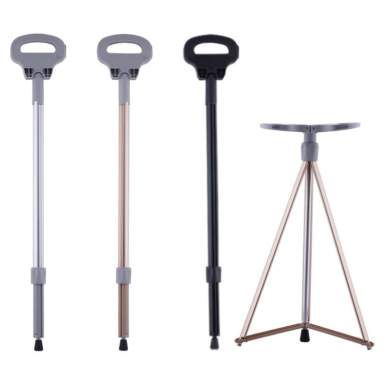 Multifunction Trekking Poles Outdoor Folding Aluminum Alloy
