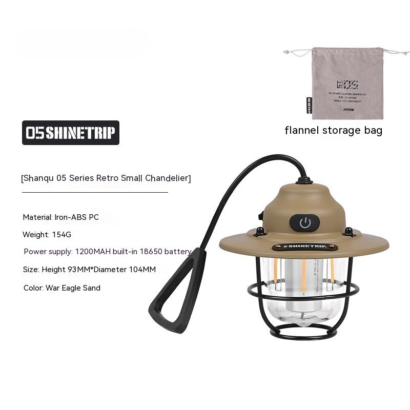 Shanqu Outdoor Camping Lantern Pine Cone