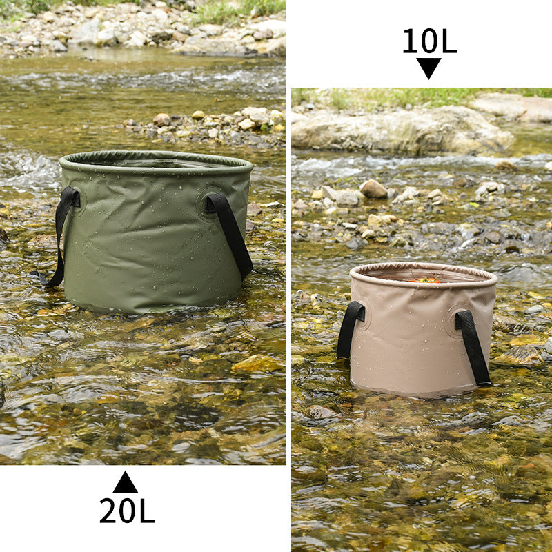 Outdoor Camping Folding Multifunctional Large-capacity Bucket