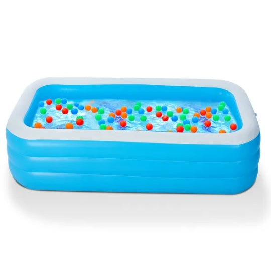 Inflatable Family Swimming Pool With Kids Ball Play Center