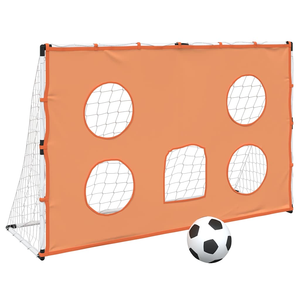 Football Goal for Children with Target Mat and Ball 182x62x118 cm