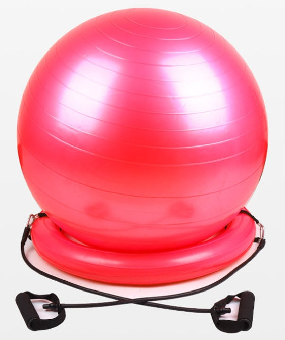 Explosion-Proof Yoga Ball With Stable Fixed Base
