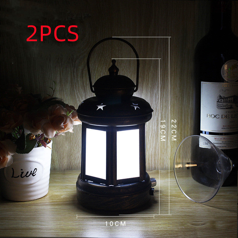 Camping Wrought Iron Kerosene Lamp