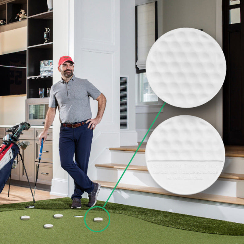 Single White Flat Golf Ball