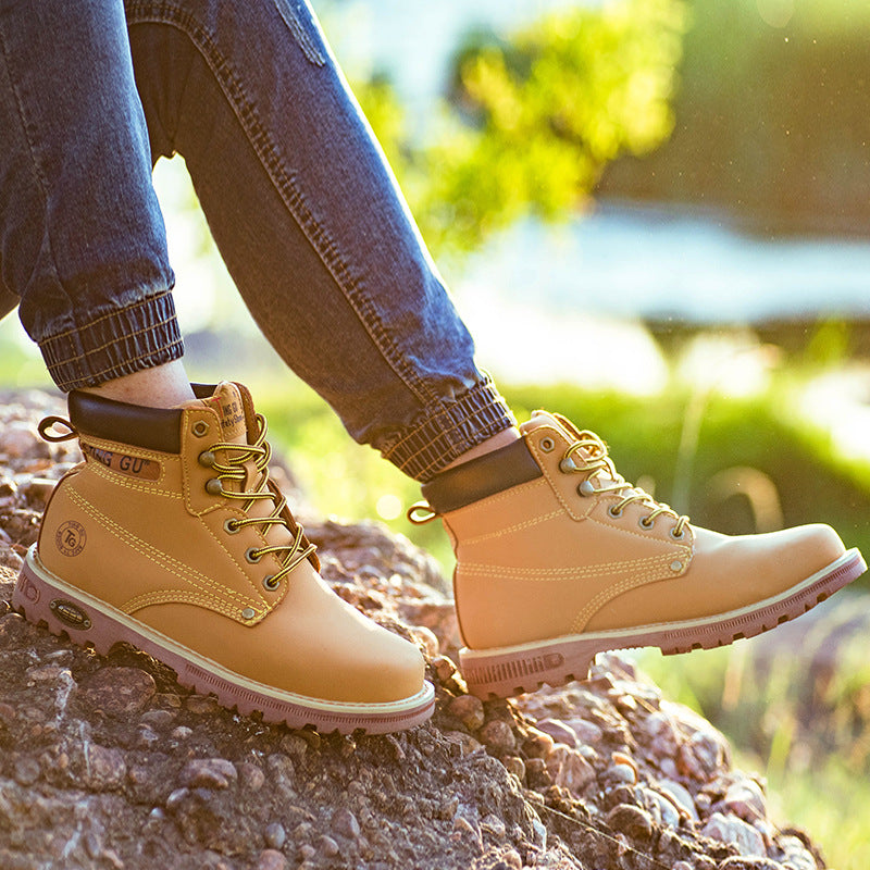 High-cut Work Boots Yellow Tendon