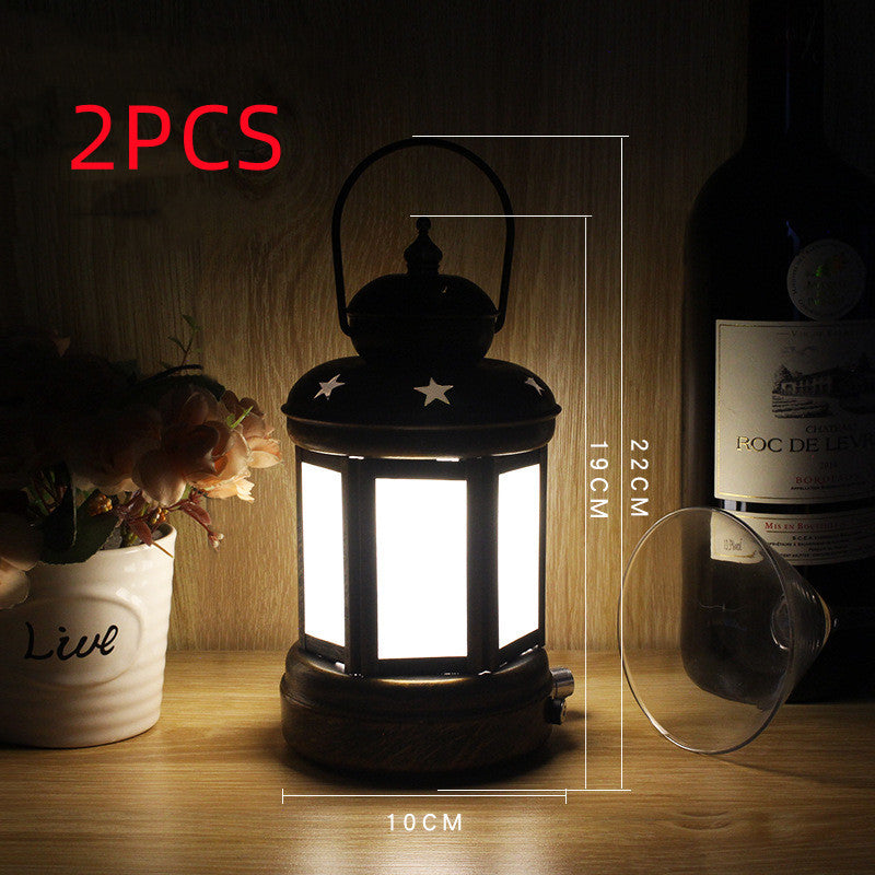 Camping Wrought Iron Kerosene Lamp