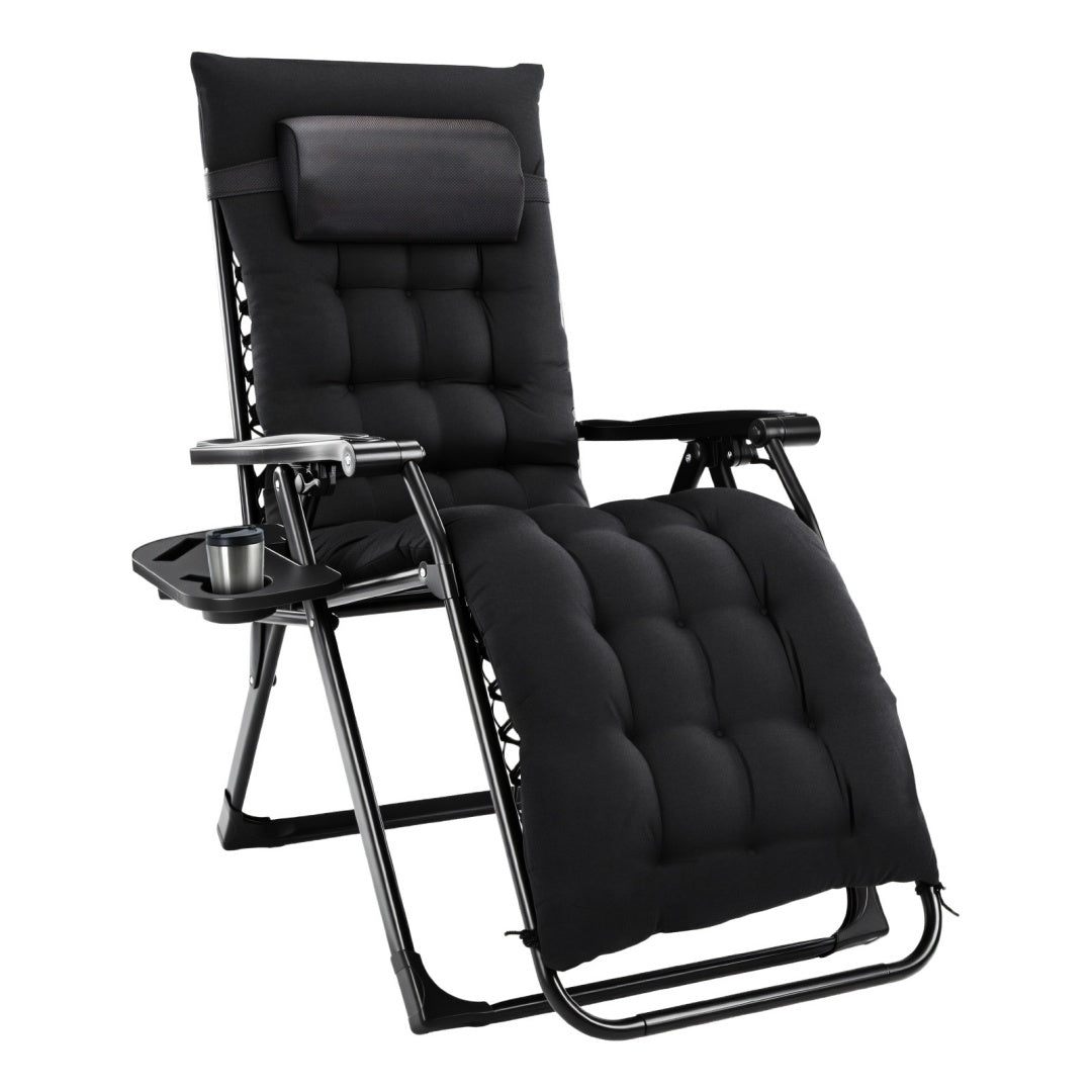 Zero Gravity Reclining Chair With Cup Holder And Cushion