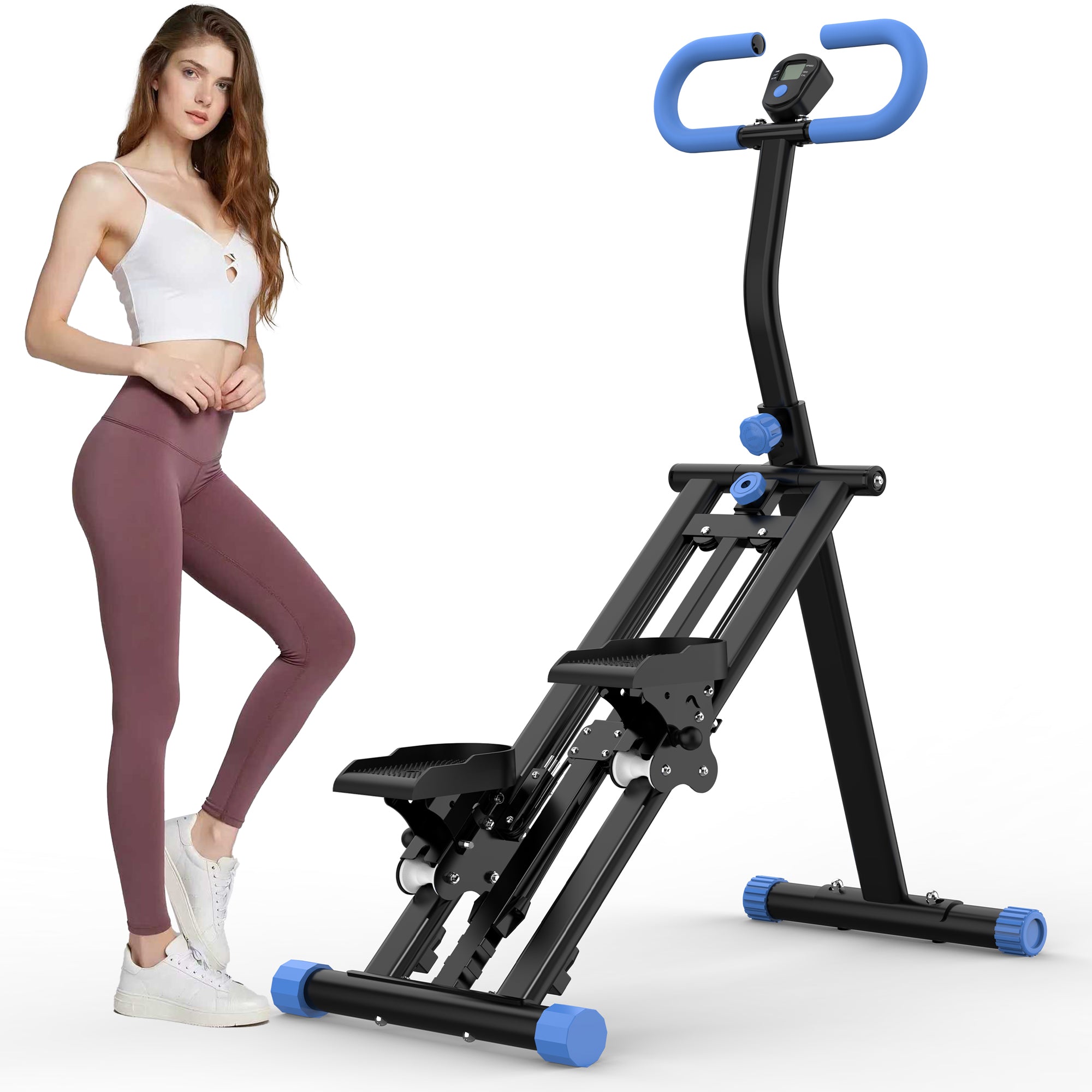 Stair Stepper Vertical Climber With Adjustable Handles