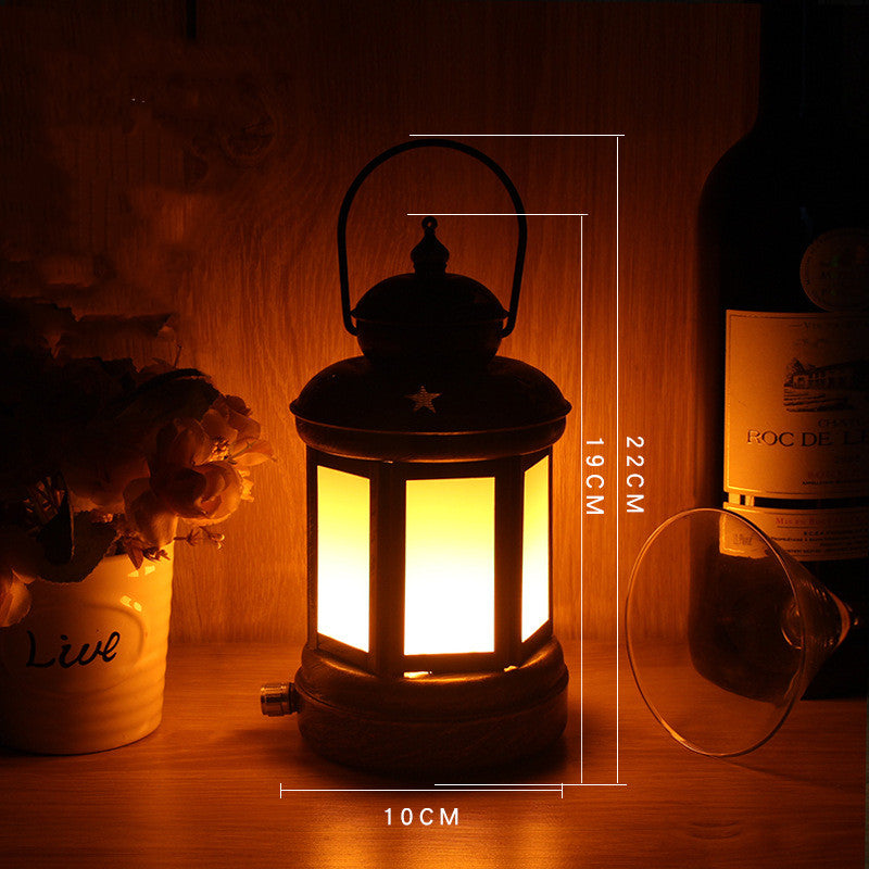 Camping Wrought Iron Kerosene Lamp