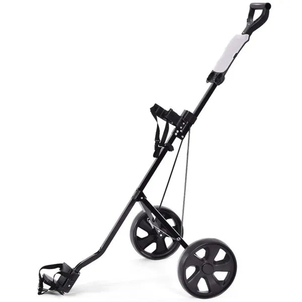 6lb Lightweight Foldable Golf Push Cart With Steel Frame