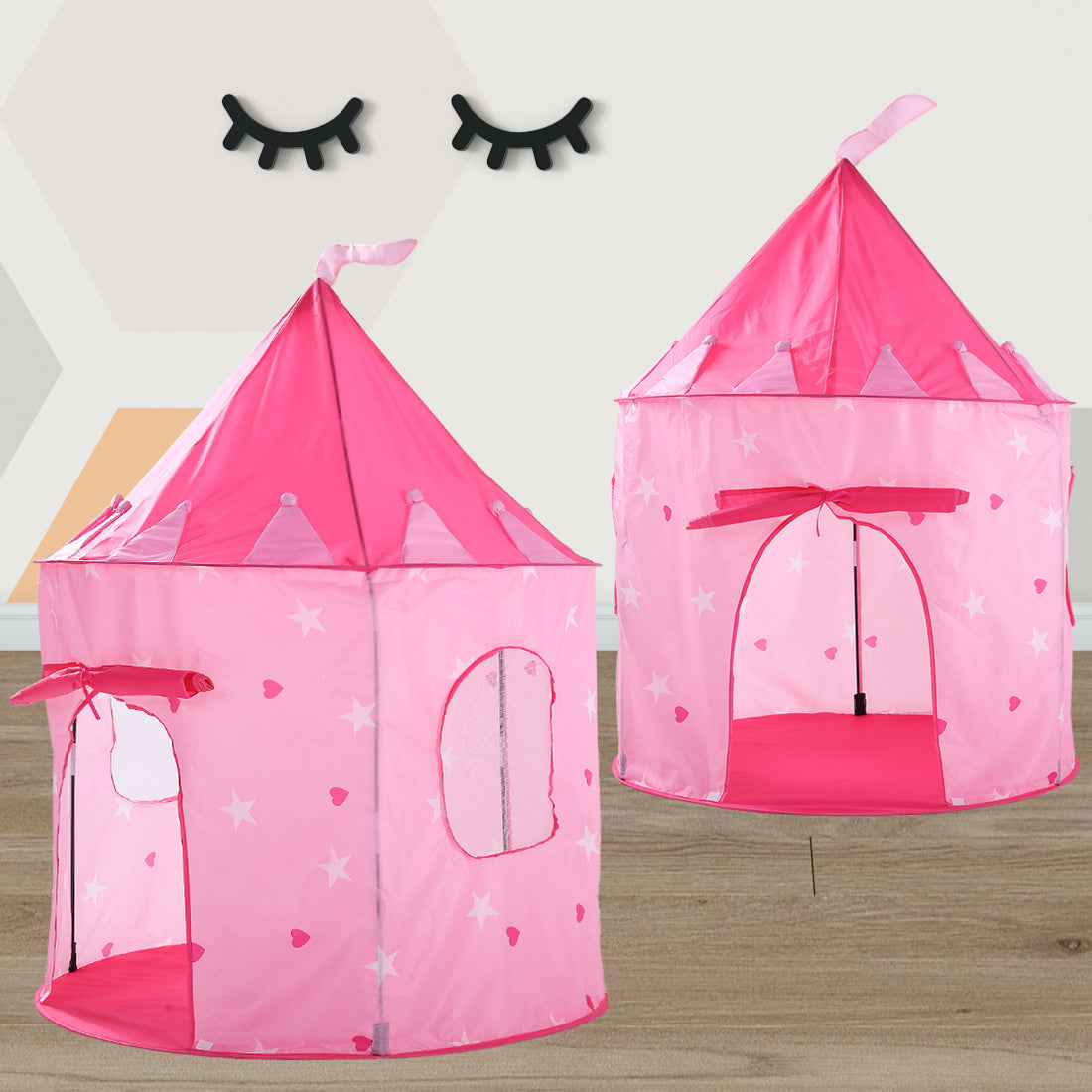 Kids Play Tent With Mosquito Net And Ball Pool Fence