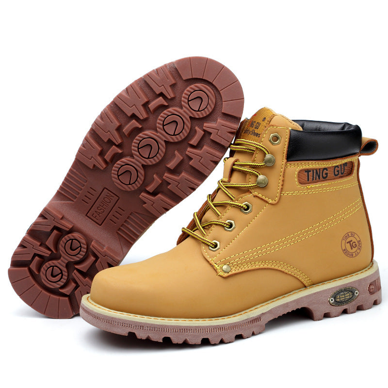 High-cut Work Boots Yellow Tendon
