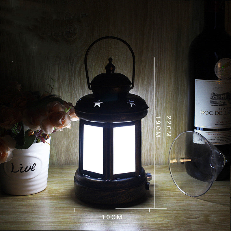Camping Wrought Iron Kerosene Lamp