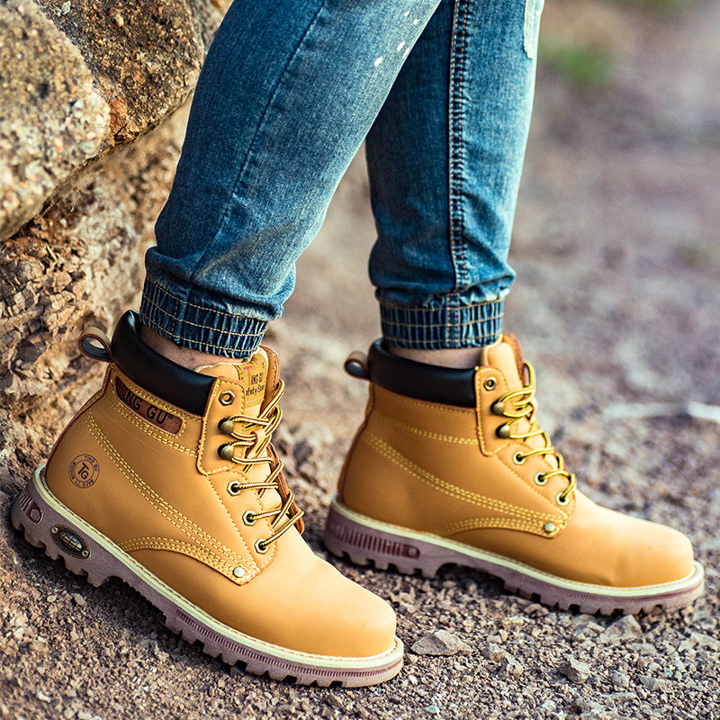 High-cut Work Boots Yellow Tendon