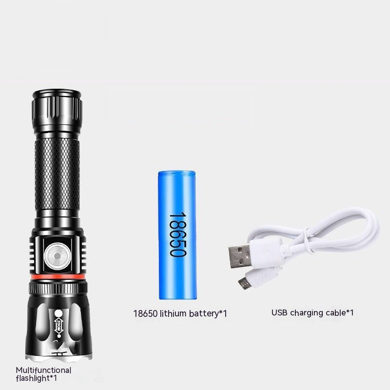 Telescopic T6 Strong Light Flashlight