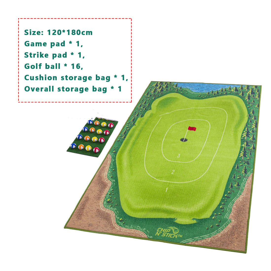 Golf Swing Training Mat With Directional Path Guides