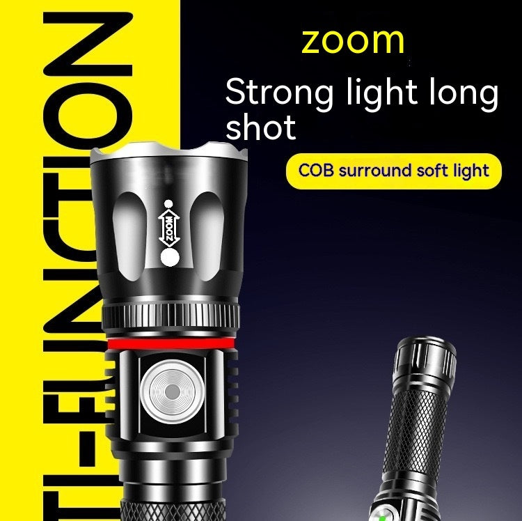 Telescopic T6 Strong Light Flashlight