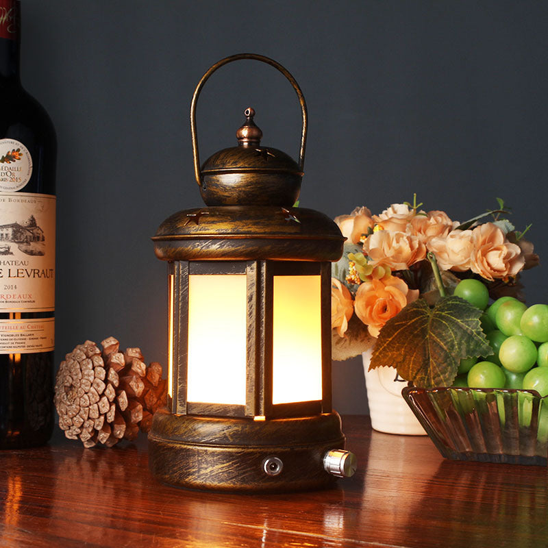 Camping Wrought Iron Kerosene Lamp
