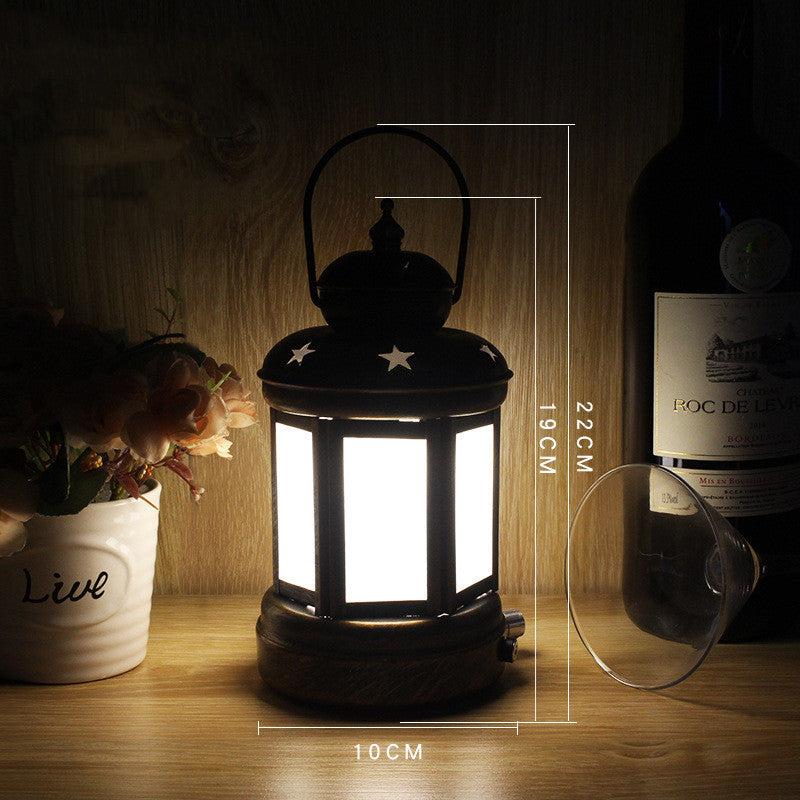 Camping Wrought Iron Kerosene Lamp