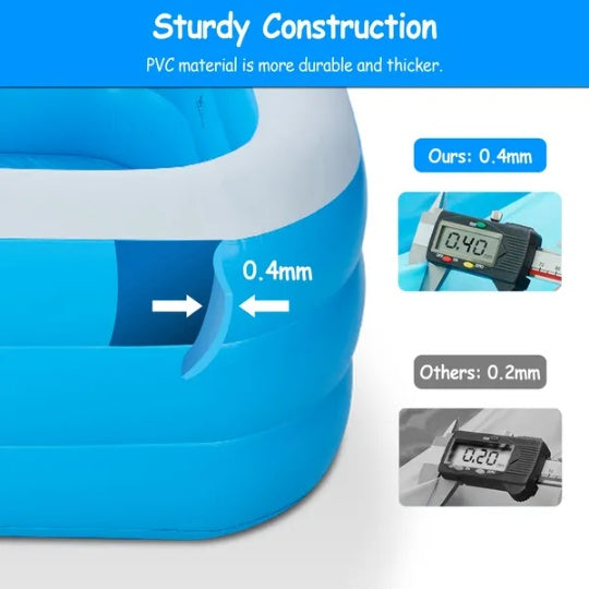 Inflatable Family Swimming Pool With Kids Ball Play Center