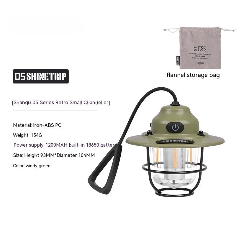 Shanqu Outdoor Camping Lantern Pine Cone