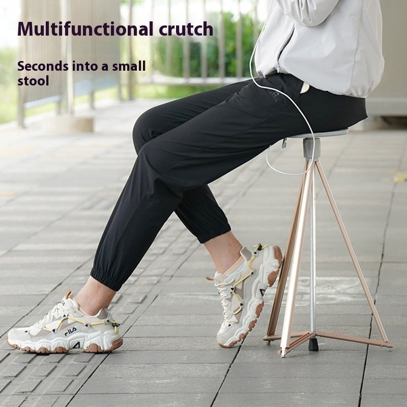Multifunction Trekking Poles Outdoor Folding Aluminum Alloy