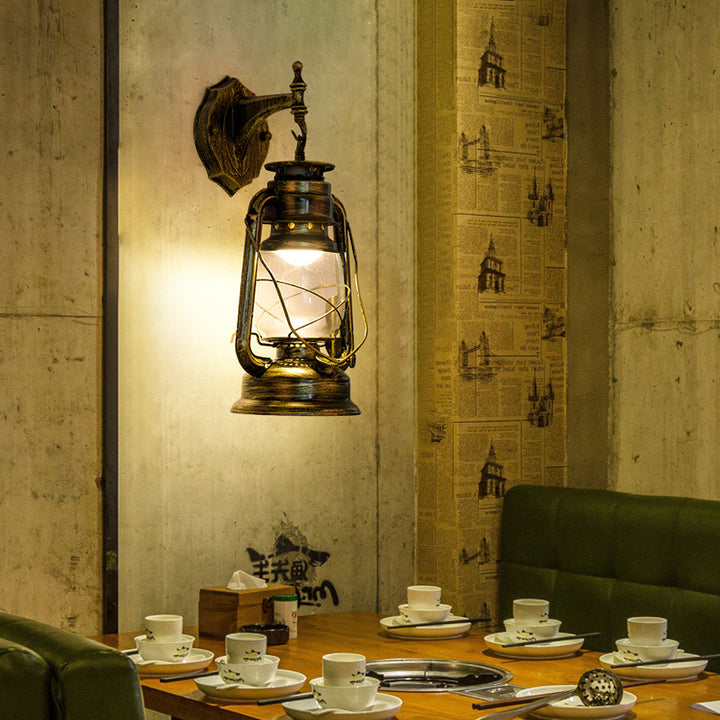 Retro Horse Lantern Wall Lamp