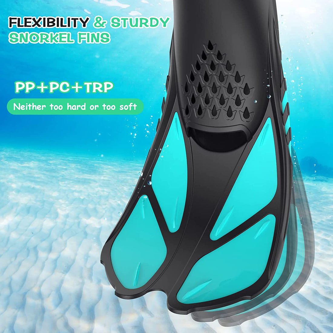 Professional Snorkeling Men's And Women's High Elasticity Durable Adjustable Short Fins