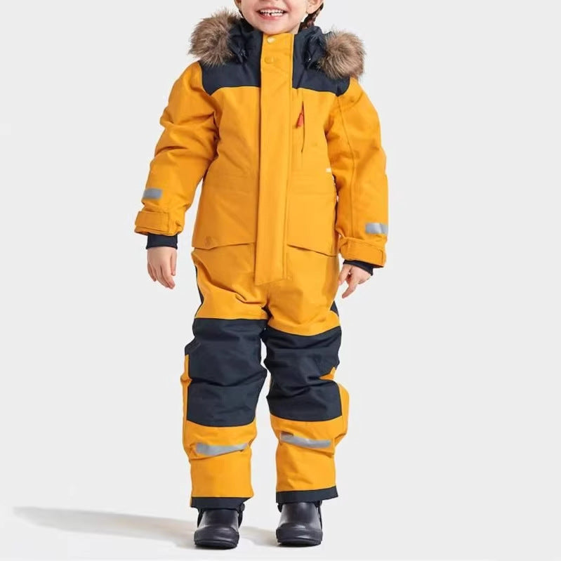 Luminous Ski Suit For Snowboarding And Skiing Windproof Waterproof And Insulated Jumpsuit