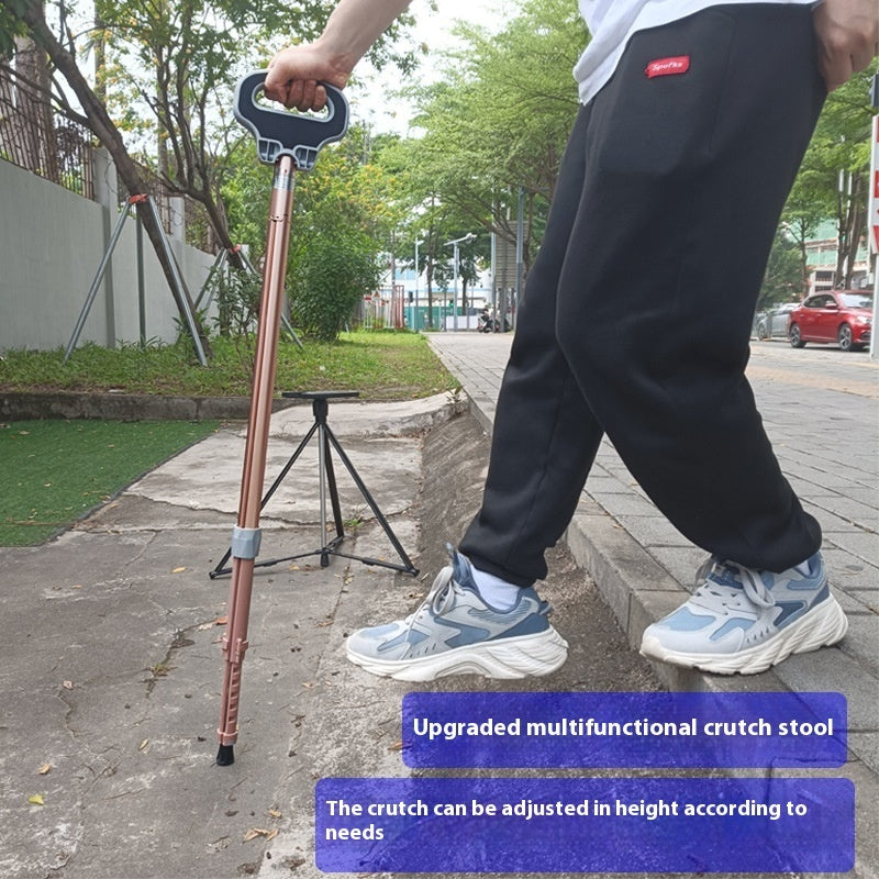 Multifunction Trekking Poles Outdoor Folding Aluminum Alloy