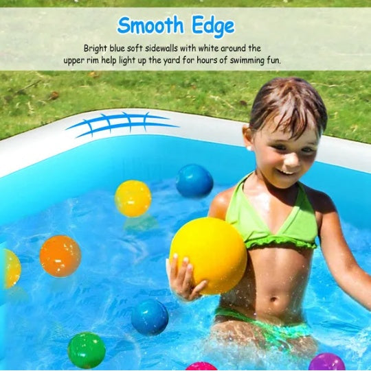 Inflatable Family Swimming Pool With Kids Ball Play Center