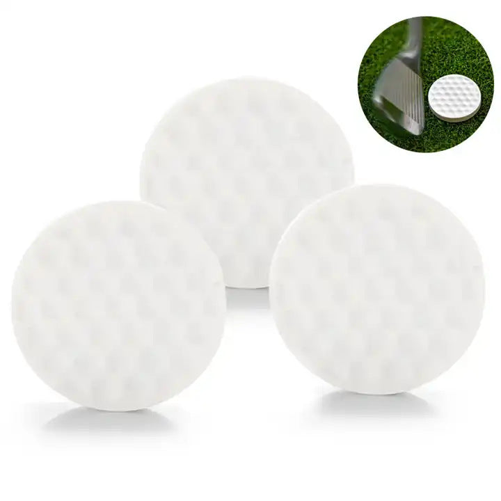 Single White Flat Golf Ball