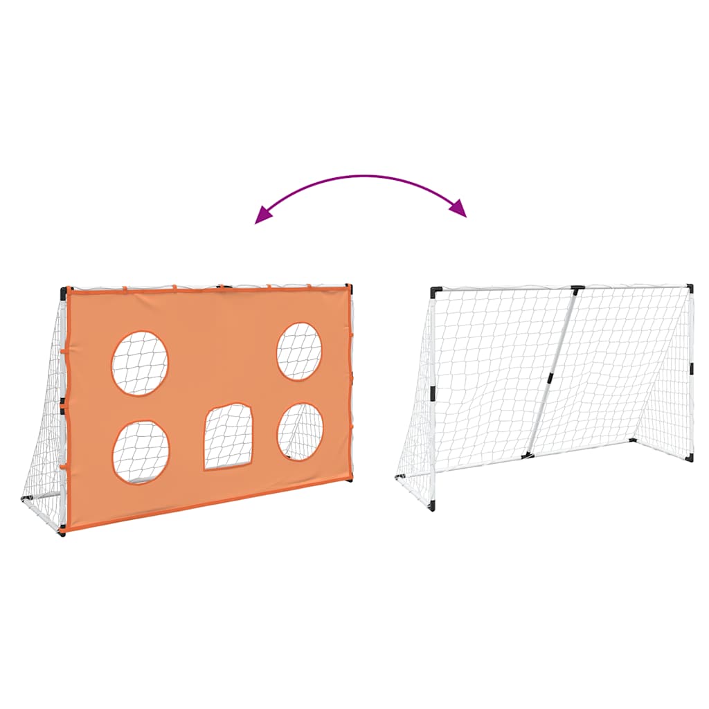 Football Goal for Children with Target Mat and Ball 182x62x118 cm