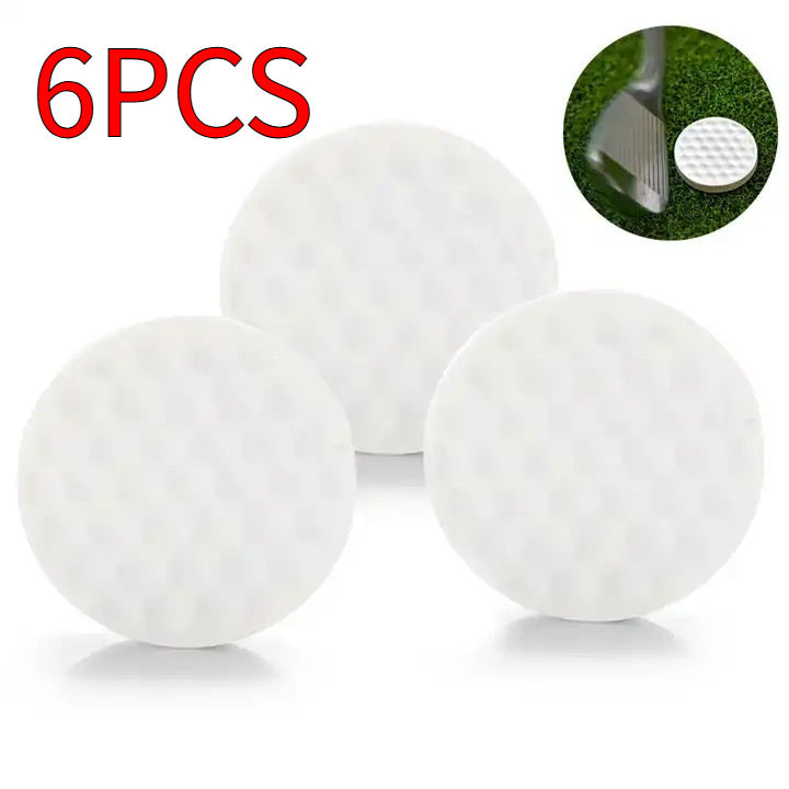 Single White Flat Golf Ball