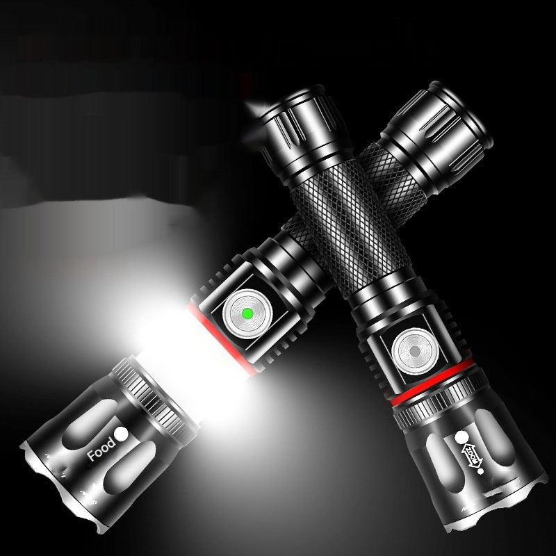 Telescopic T6 Strong Light Flashlight